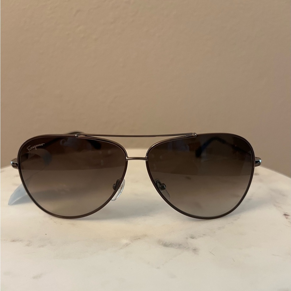 Salvatore Ferragamo Timeless Aviator Sunglasses